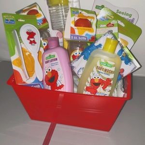 Tickle Me Elmo Baby Gift Basket